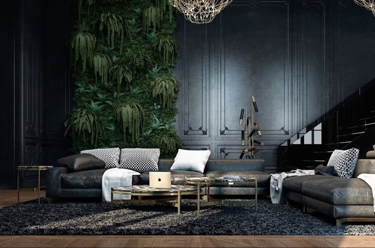 Черный интерьер