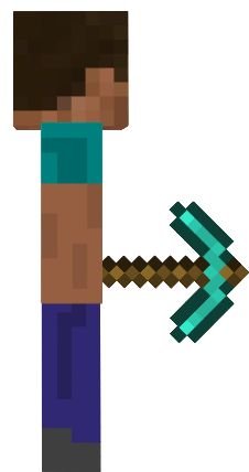 Стив спрайт вид сбоку