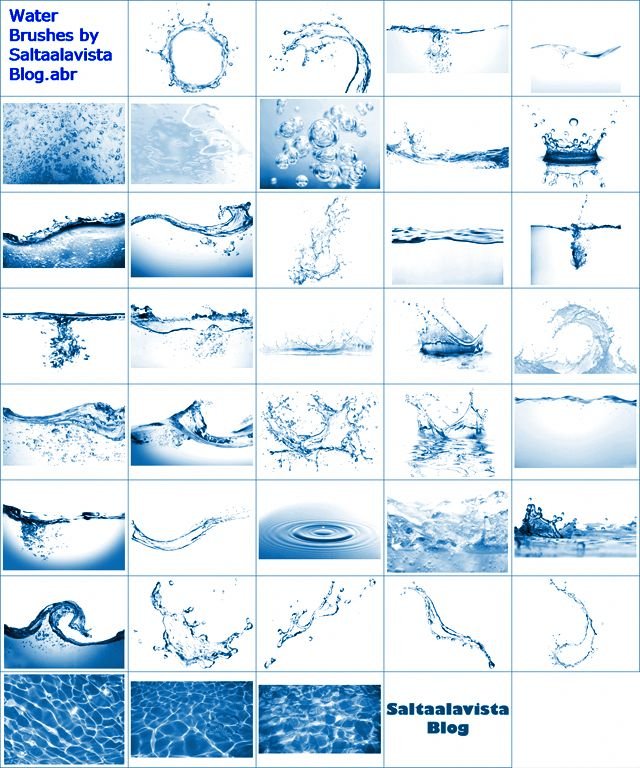 Кисти для фотошопа волны