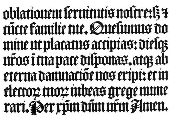 Шрифт .фрактура 15 века Германия