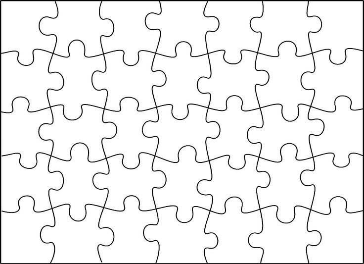 Пазл 3х3 контур реза