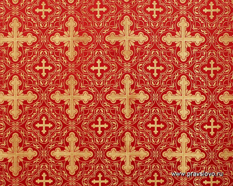 Парча красная "Евфросиния"