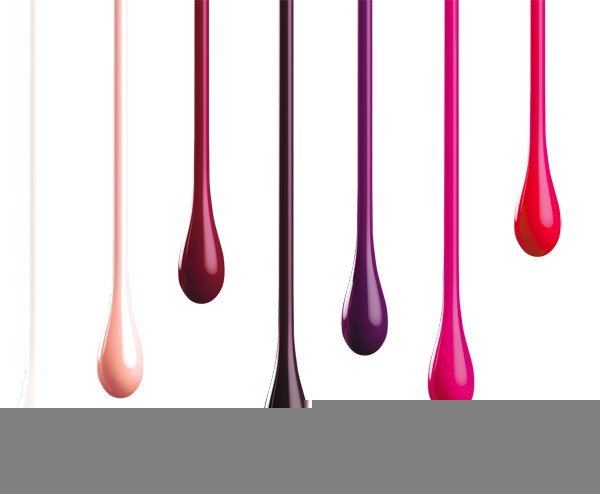 Капля лака для ногтей