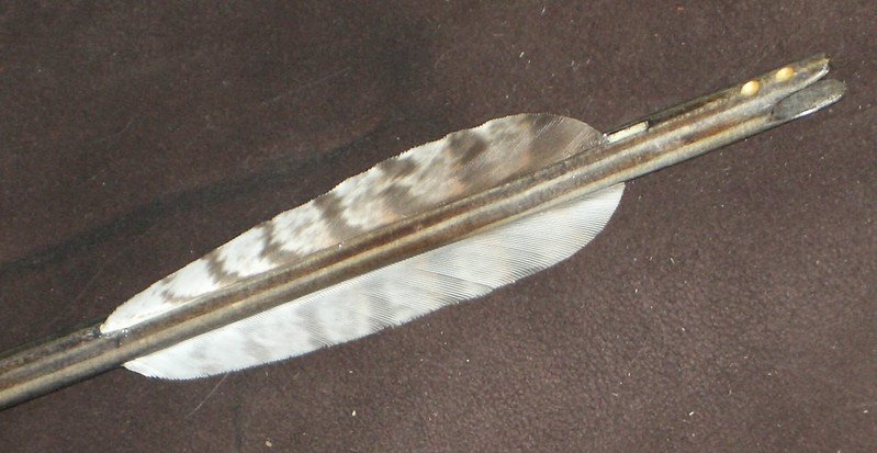 Стрела с перьями