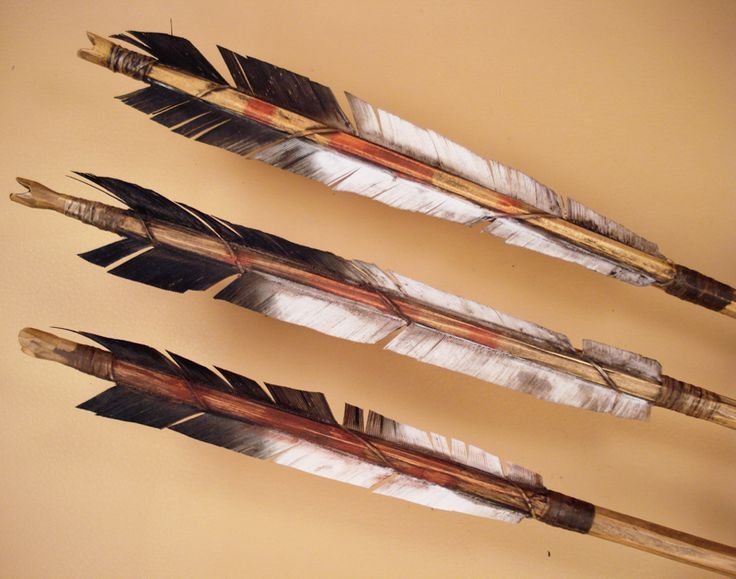Стрела с перьями