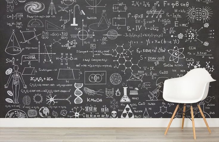 Школьная доска на стене