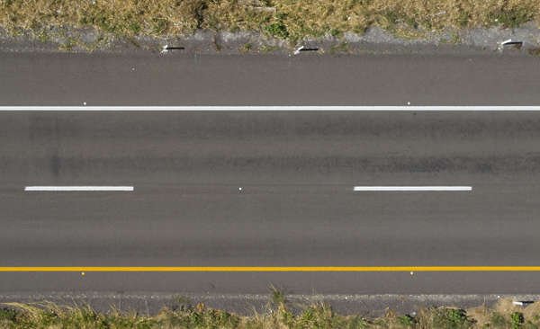 Асфальт с разметкой