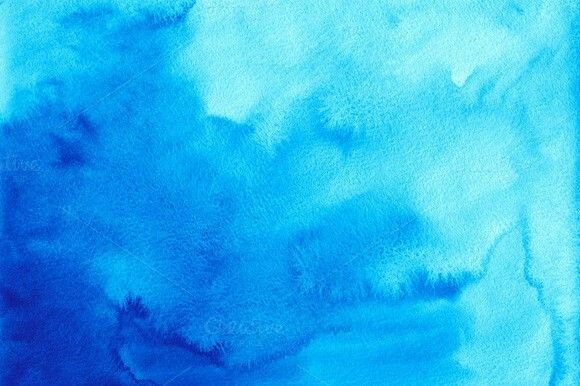 Голубой фон акварель
