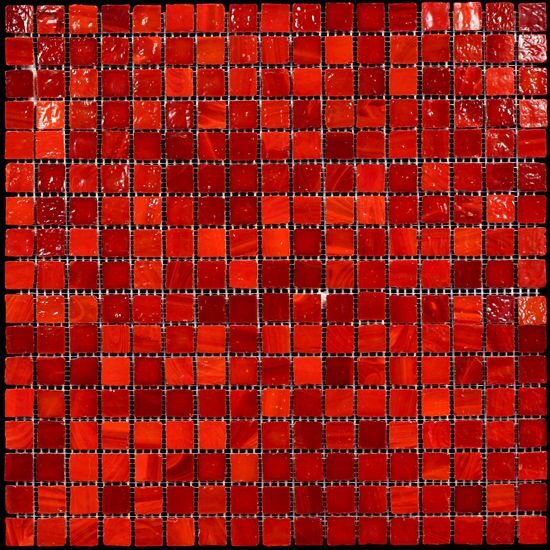 Мозаика красного цвета