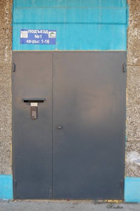 Двери домофонные подъездные Бином