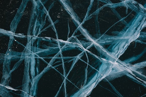 Лед Байкала текстура