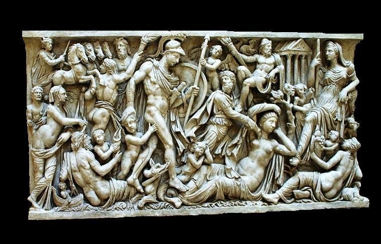 Горельеф древней Греции