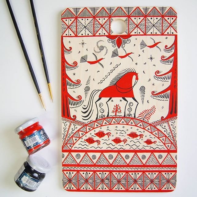 Григорий Аксёнов Мезенская роспись