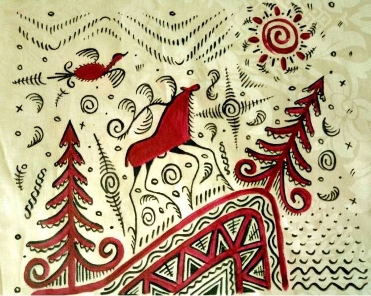 Мезенская (палащельская) роспись