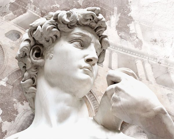 Давид Микеланджело фреска