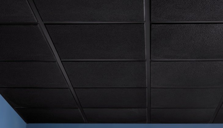 Потолок Армстронг черный