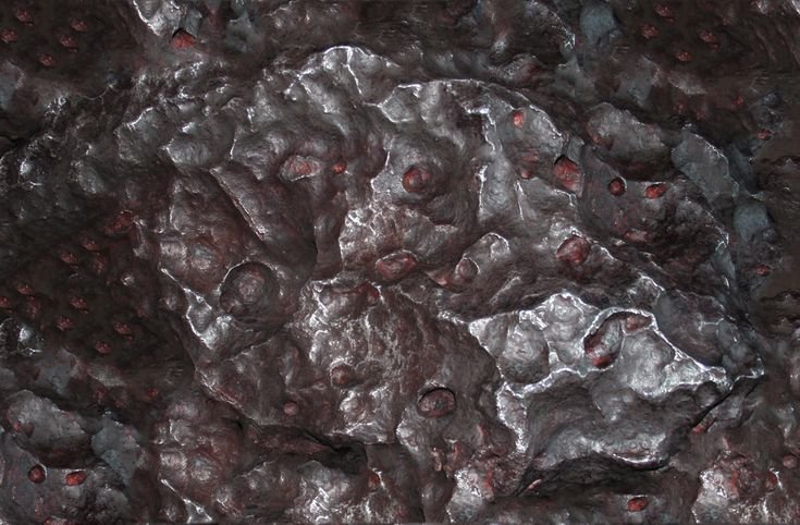 Поверхность метеорита