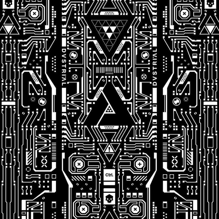 Киберпанк паттерн вектор