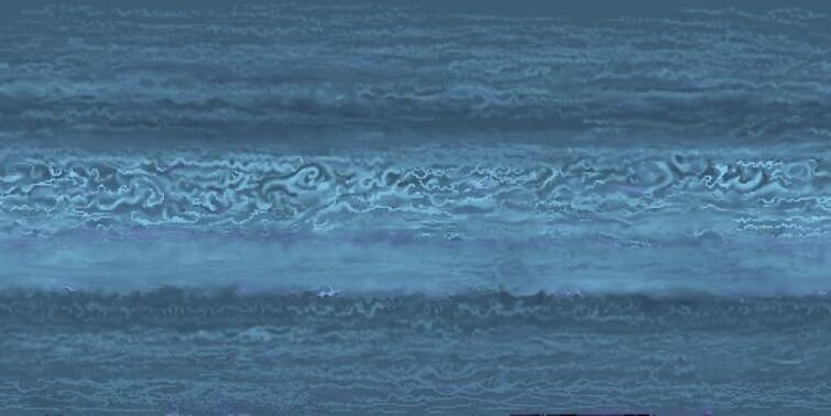 Карта поверхности Нептуна