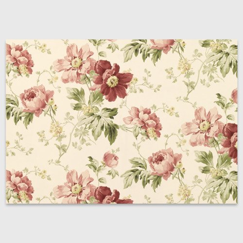 Ткань с крупными цветами