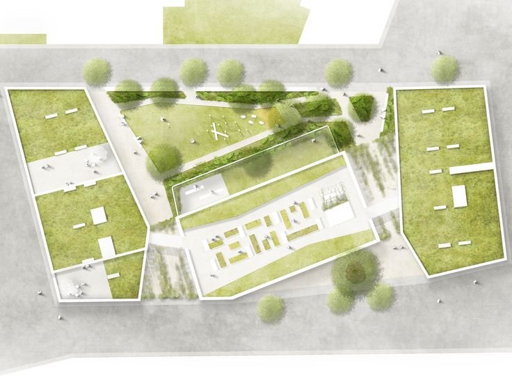 Акварельная подложка для генплана