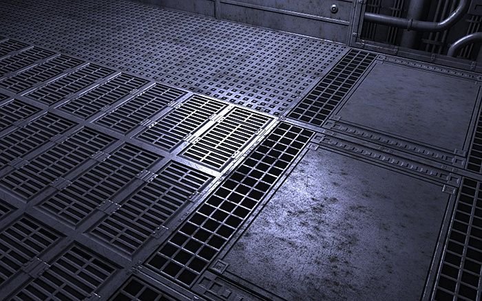Металлическая решетка на пол