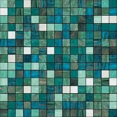 Декор Эвора мозаичный зеленый глянцевый 32х30