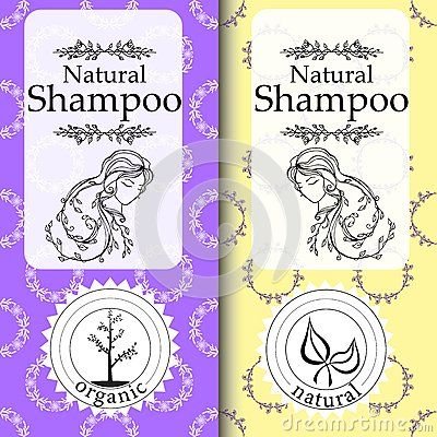 Этикетка шампунь, кондиционер