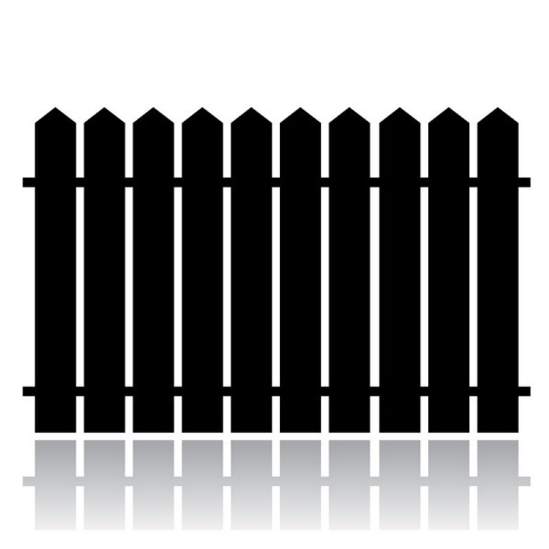 Забор из евроштакетника 7024