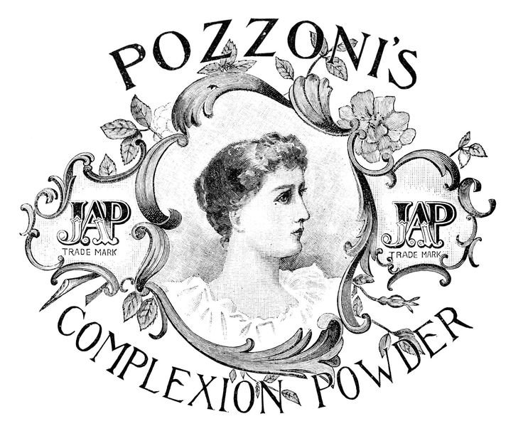 Винтажная этикетка для духов