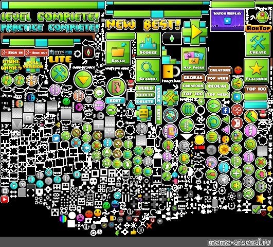 Спрайты Geometry Dash