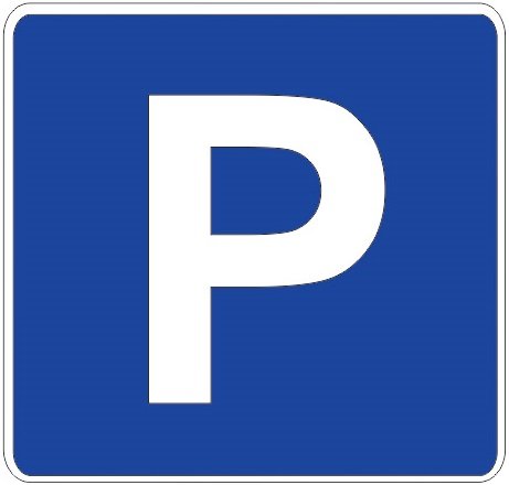 Знак парковки вектор