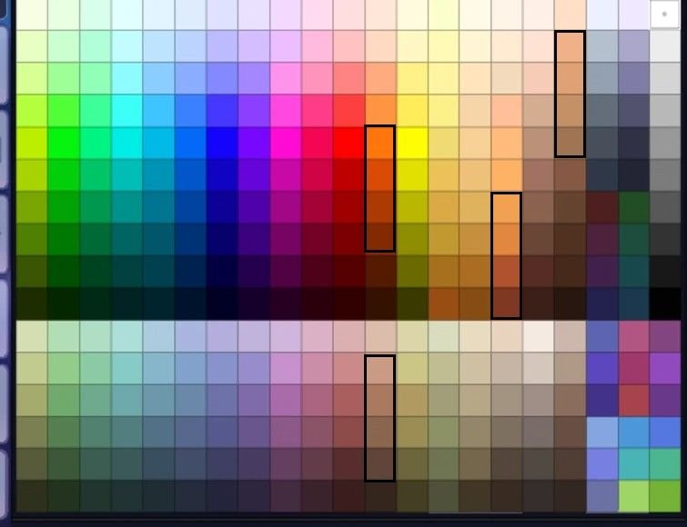 Цвета в квадратиках