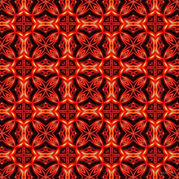 Красный фон с узорами