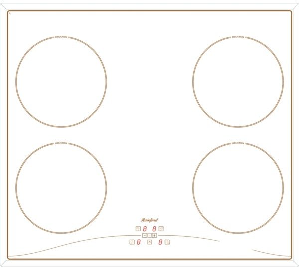 Белая варочная панель