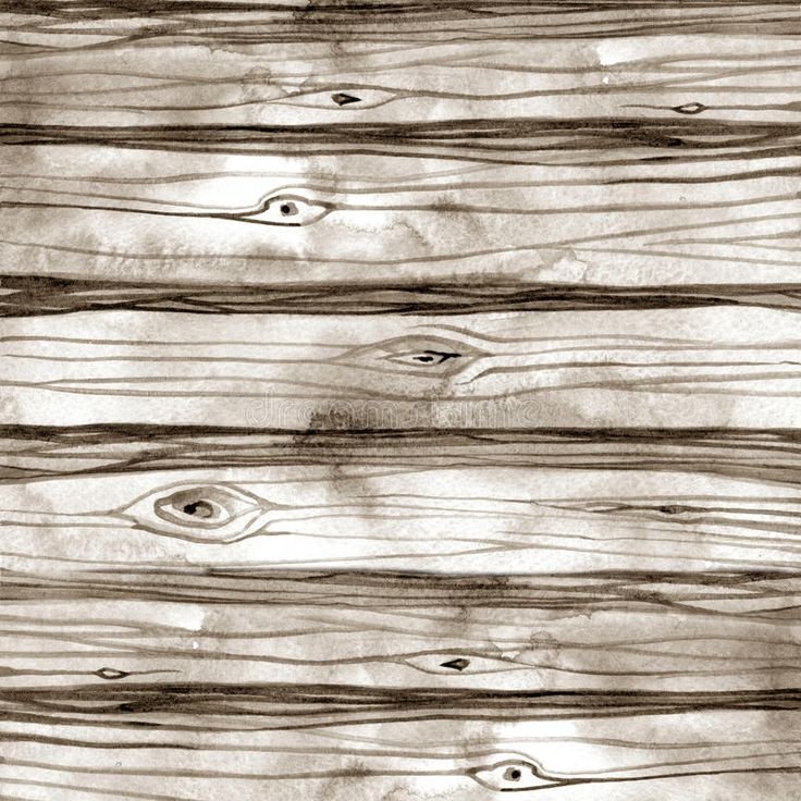 Фактура дерева акварелью