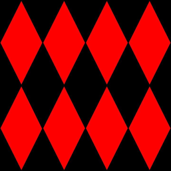 Красный ромб