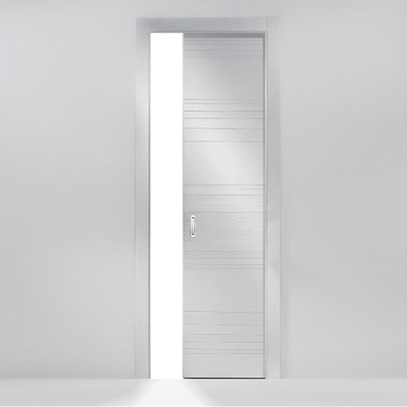 Двери пенал встроенные в стену