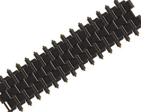 Гусеницы танка вид сверху