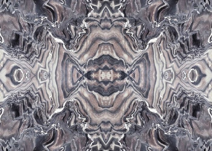 Bookmatched мрамор