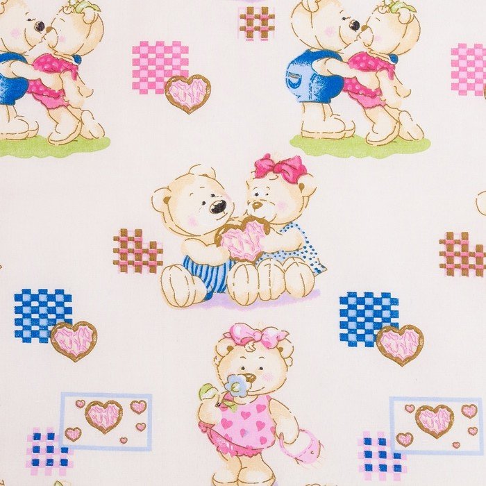 Ткань для постельного белья детская с рисунком