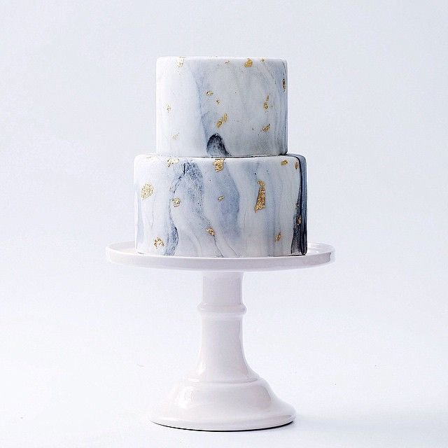 Торт под мрамор