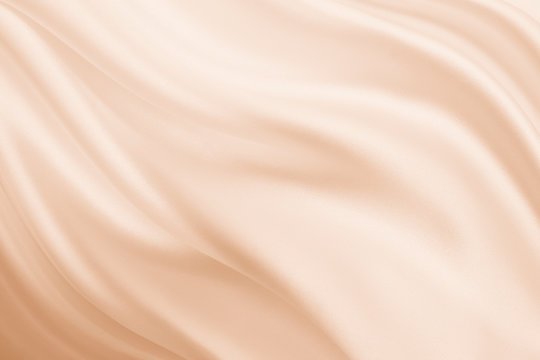 Атласная ткань бежевая