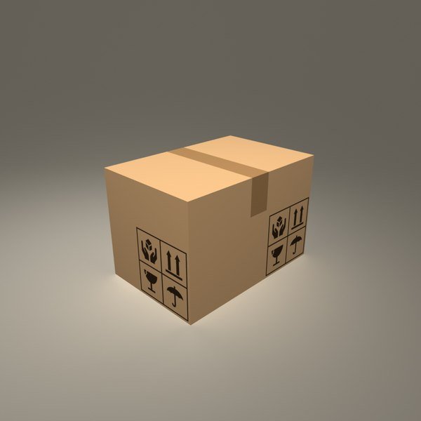 Модель картонной коробки