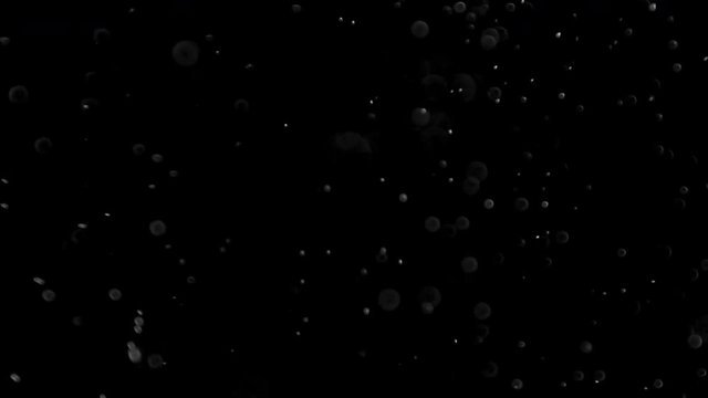 Пыль на черном фоне