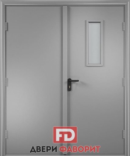 Противопожарная дверь со стеклом ei60