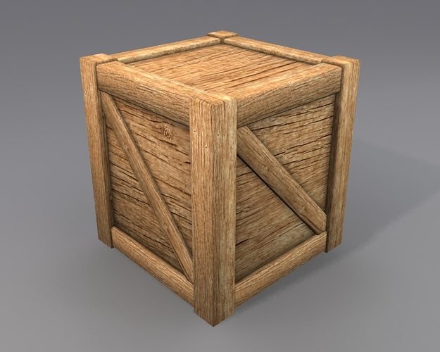 Ящик 3d модель