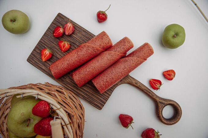 Фруктовая пастила клубника