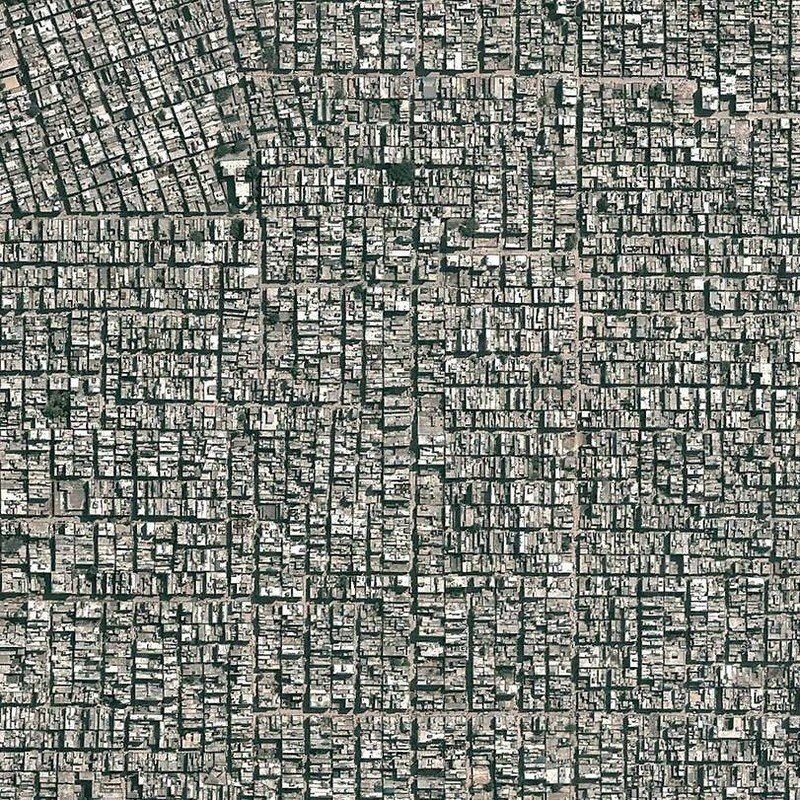 Текстура города сверху