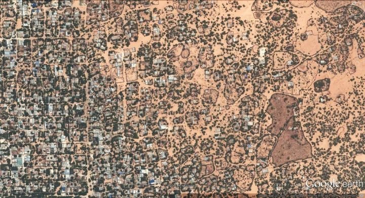 Текстура города сверху